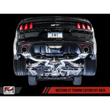 Load image into Gallery viewer, AWE Tuning S550 Mustang GT Cat-back Exhaust - Touring Edition (Diamond Black Tips) - product view 2 - AWE part 3015-33084