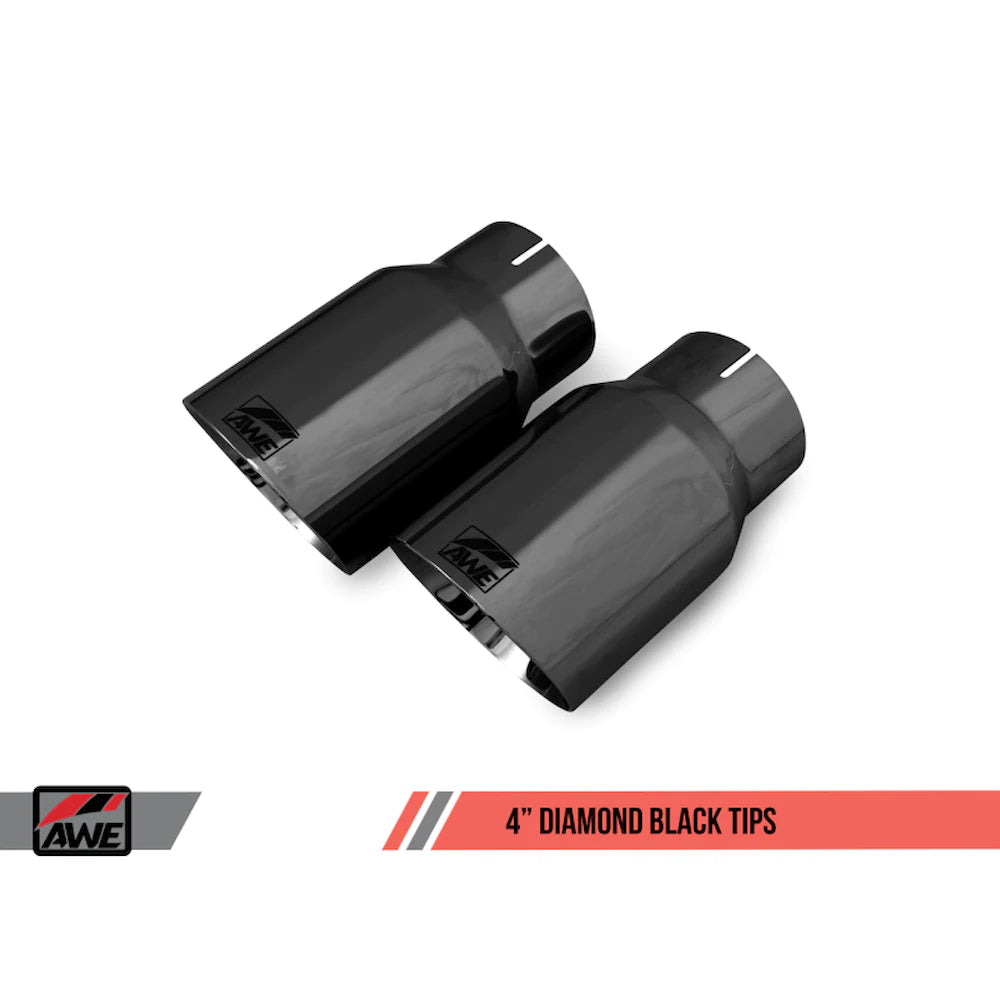 AWE Tuning S550 Mustang GT Cat-back Exhaust - Touring Edition (Diamond Black Tips) - product view 5 - AWE part 3015-33084