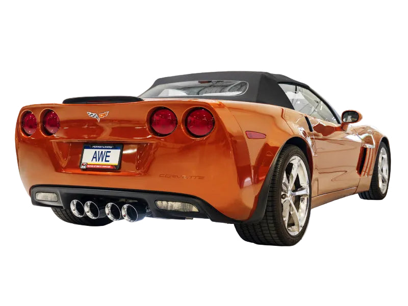 AWE Tuning AWE Tuning 05-07 C6 Chevrolet Corvette 6.0L Touring Edition Axle-Back Exhaust w/ Chrome Silver Tips