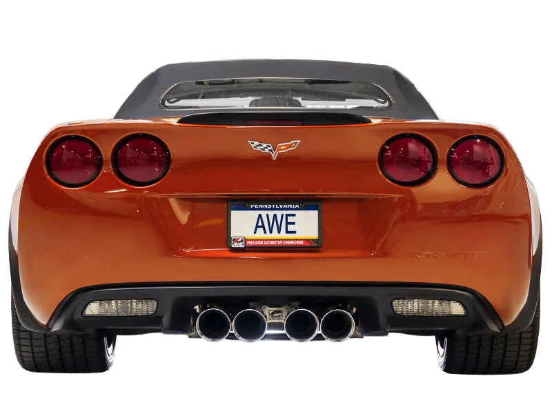 AWE Tuning AWE Tuning 05-07 C6 Chevrolet Corvette 6.0L Touring Edition Axle-Back Exhaust w/ Chrome Silver Tips