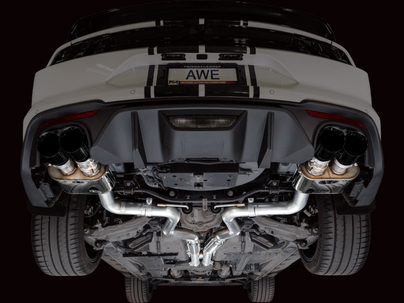 AWE Tuning AWE Tuning 18-23 S550 Mustang GT SwitchPath Exhaust - Diamond Black Tips