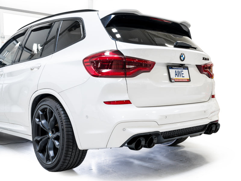 AWE Tuning AWE Tuning 20-25 BMW X3 M/M Comp (F97) AWD SwitchPath Axle-Back Exhaust - Diamond Black Tips