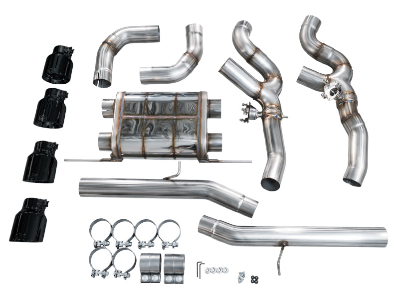 AWE Tuning AWE Tuning 20-25 BMW X3 M/M Comp (F97) AWD SwitchPath Axle-Back Exhaust - Diamond Black Tips