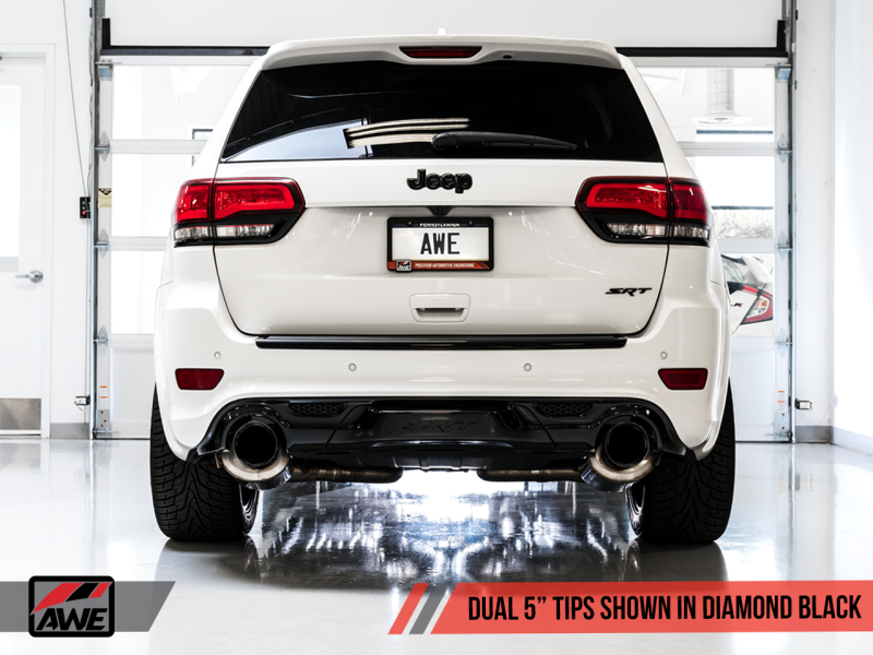 AWE Tuning 2020 Jeep Grand Cherokee SRT Touring Edition Exhaust - Diamond Black Tips - Black Ops Auto Works