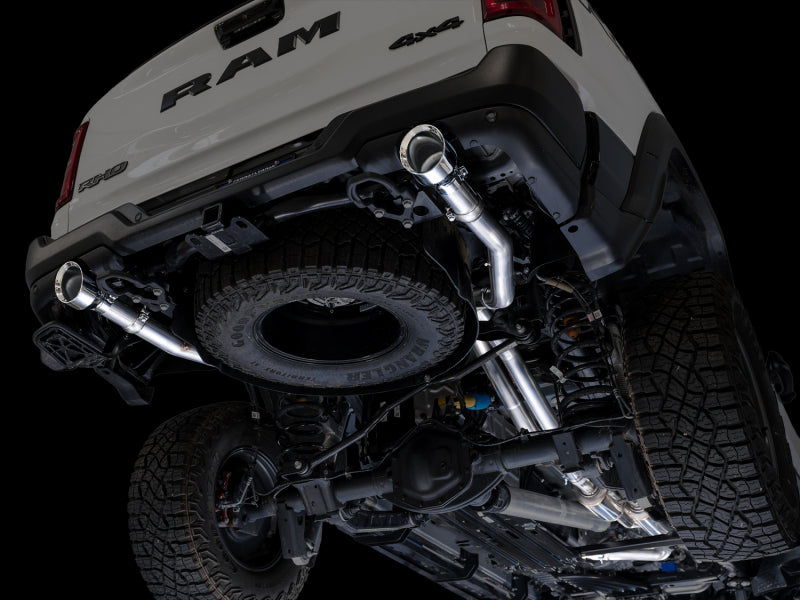 AWE Tuning AWE Tuning 2025+ RAM 1500 RHO 3.0 I6 TT 0FG Dual Rear Exit Cat-Back Exhaust - Chrome Silver Tips