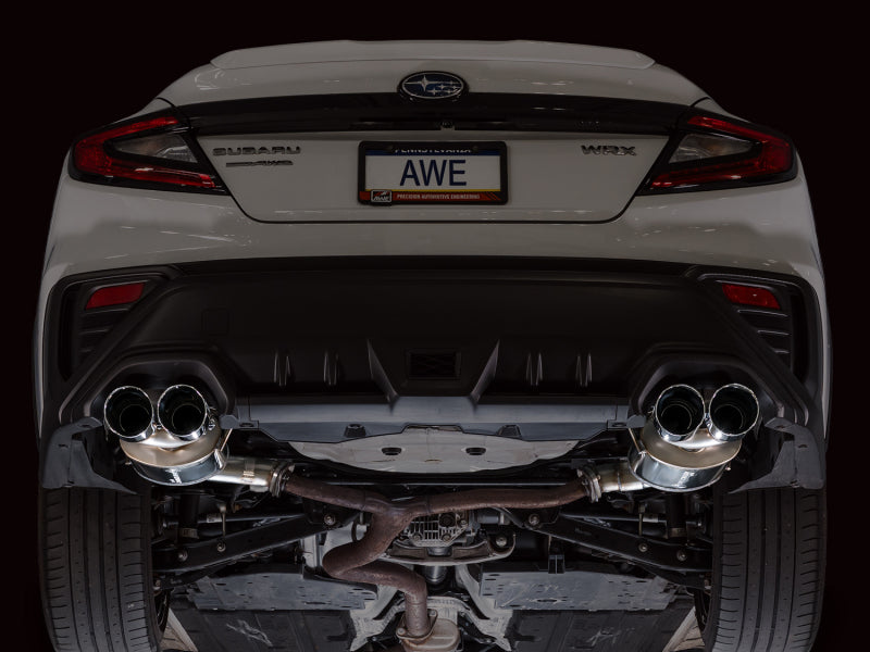 AWE Tuning AWE Tuning 22-25 Subaru VB WRX Touring Edition Axle-Back Exhaust - Chrome Silver Tips