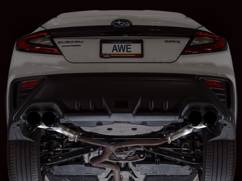 AWE Tuning AWE Tuning 22-25 Subaru VB WRX Track Edition Axle-Back Exhaust - Diamond Black Tips