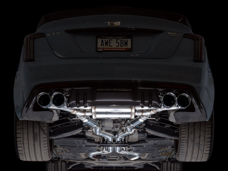 AWE Tuning AWE Tuning 22-26 Cadillac CT5-V Blackwing SwitchPath Exhaust - Chrome Silver Tips