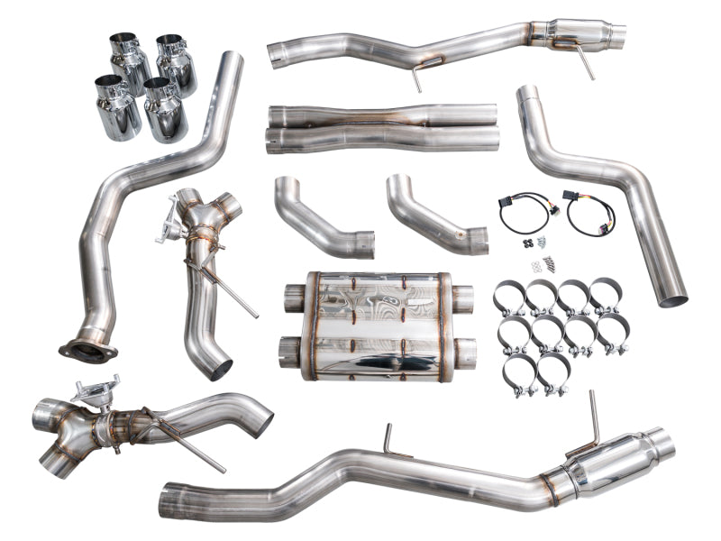 AWE Tuning AWE Tuning 22-26 Cadillac CT5-V Blackwing SwitchPath Exhaust - Chrome Silver Tips