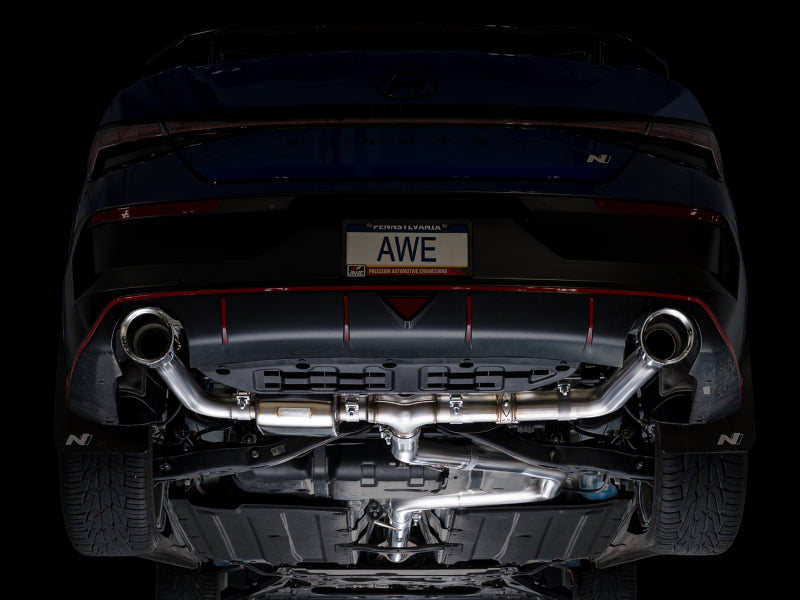 AWE Tuning AWE Tuning 22-26 Hyundai Elantra N SwitchPath Cat-Back Exhaust - Chrome Silver Tips