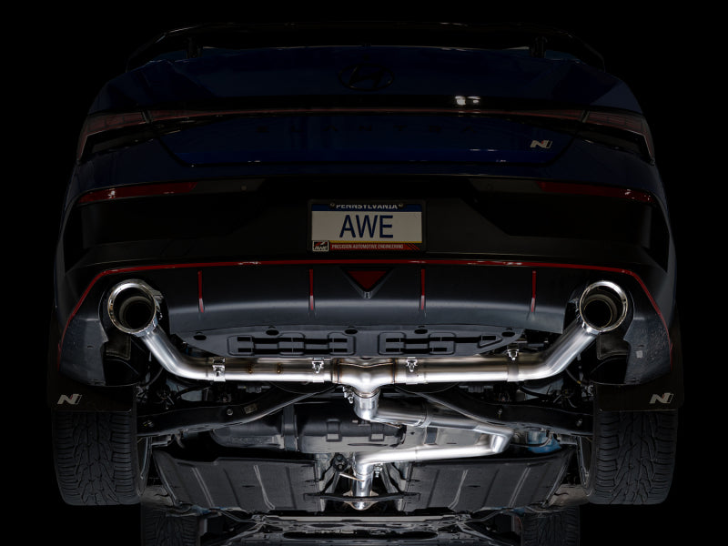 AWE Tuning AWE Tuning 22-26 Hyundai Elantra N Track Edition Cat-Back Exhaust - Chrome Silver Tips
