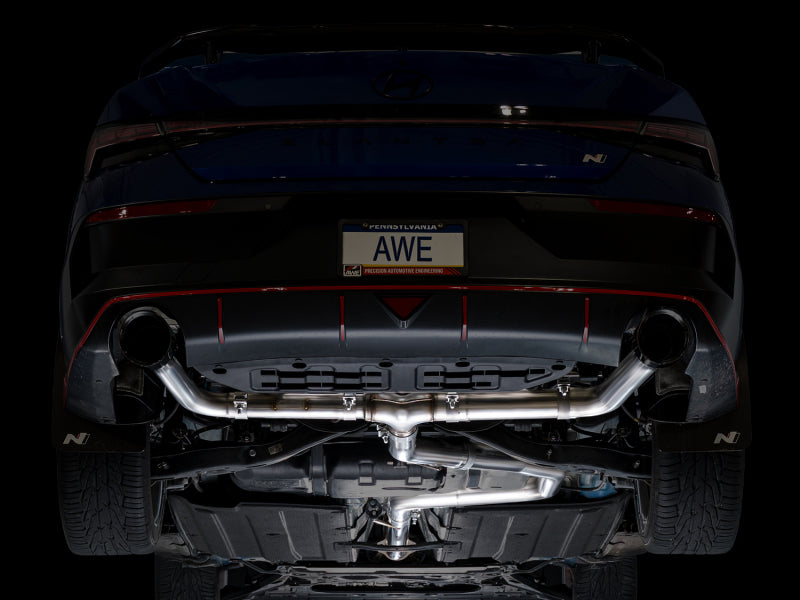 AWE Tuning AWE Tuning 22-26 Hyundai Elantra N Track Edition Cat-Back Exhaust - Diamond Black Tips