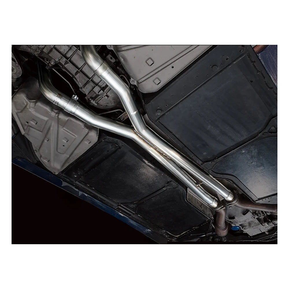 AWE X-Pipe for C6 Chevrolet Corvette Z06 and ZR1, mounted 2