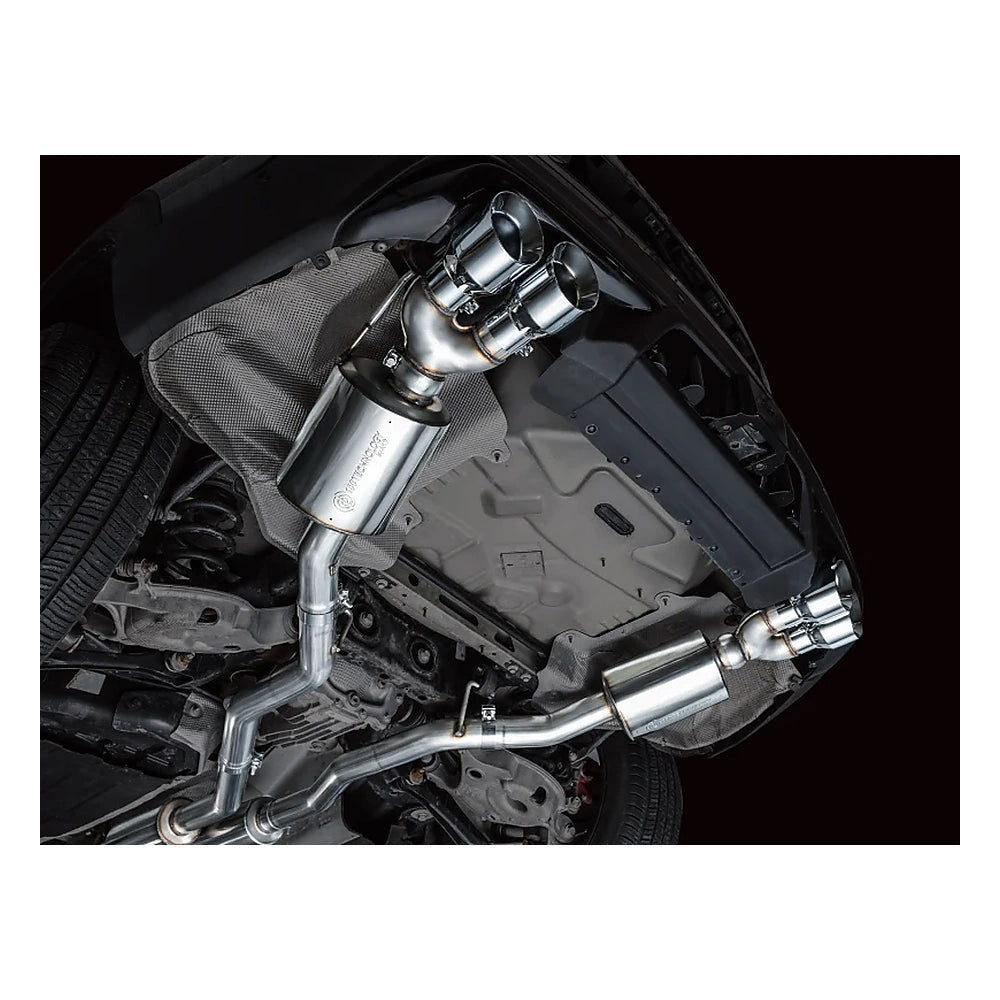 AWE Touring Edition Exhaust for 2020-2025 Ford Explorer ST - Chrome Tips, mounted 8