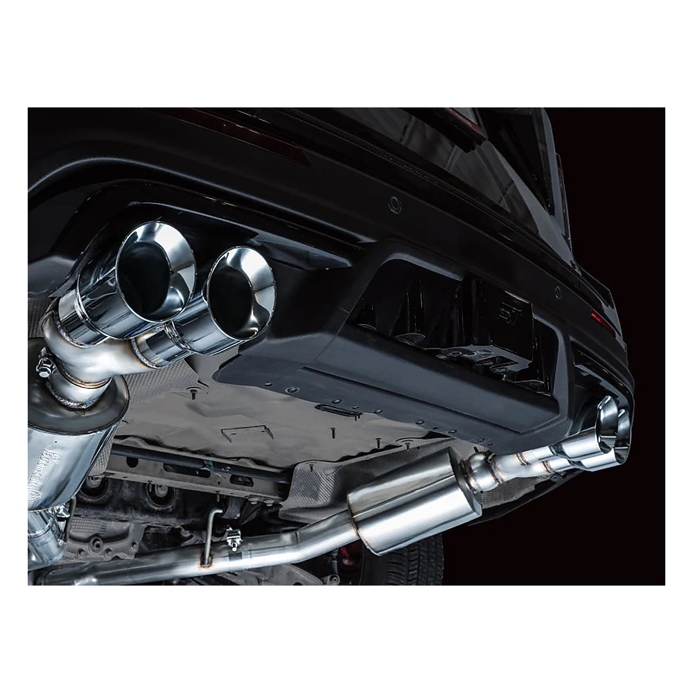 AWE Touring Edition Exhaust for 2020-2025 Ford Explorer ST - Chrome Tips, mounted 10