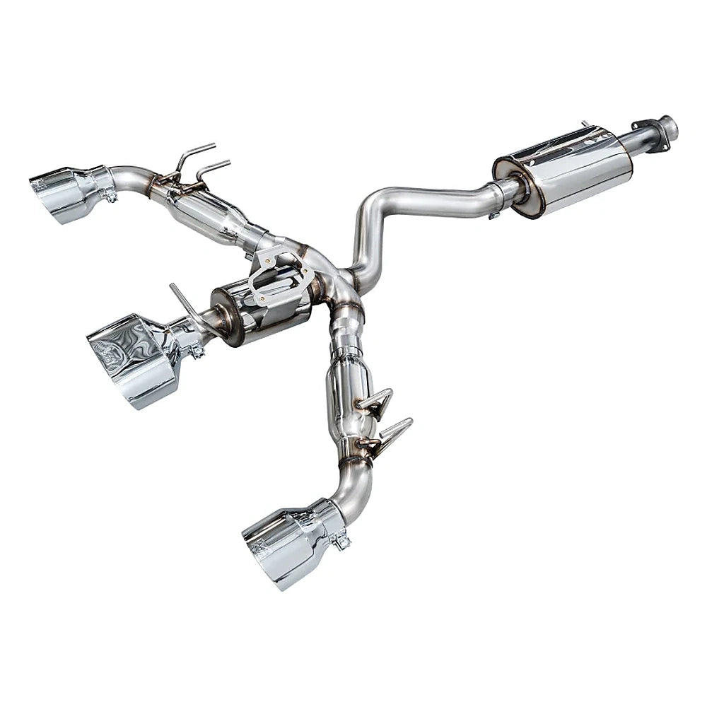 AWE Touring Edition Exhaust for 2023-2024 Toyota GR Corolla - Chrome Tips, primary 1