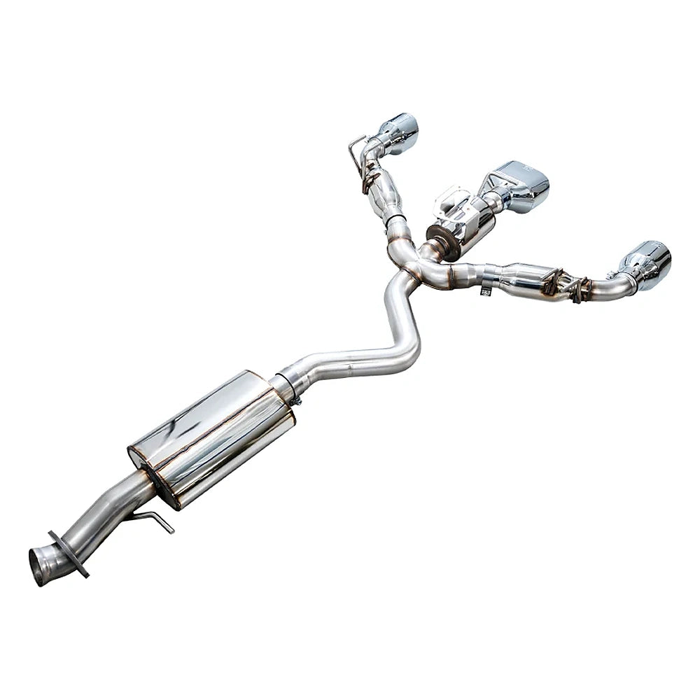 AWE Touring Edition Exhaust for 2023-2024 Toyota GR Corolla - Chrome Tips, out of package 8
