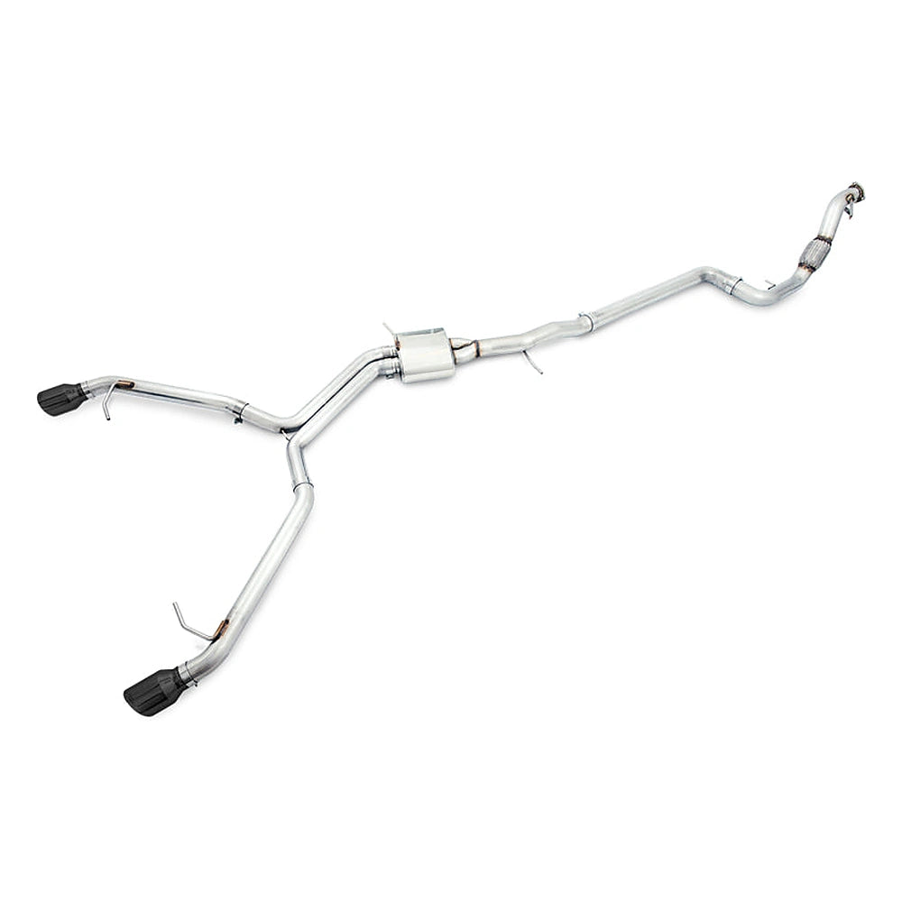 AWE Track Edition Exhaust for Audi B9 A4 2.0T - Black Tips, primary 1