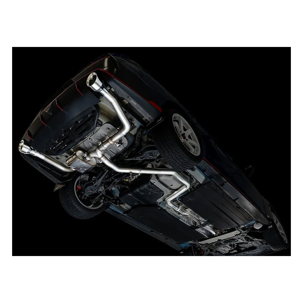 AWE SwitchPath Exhaust for 2022-2026 Hyundai Elantra N - Chrome Tips, mounted 3