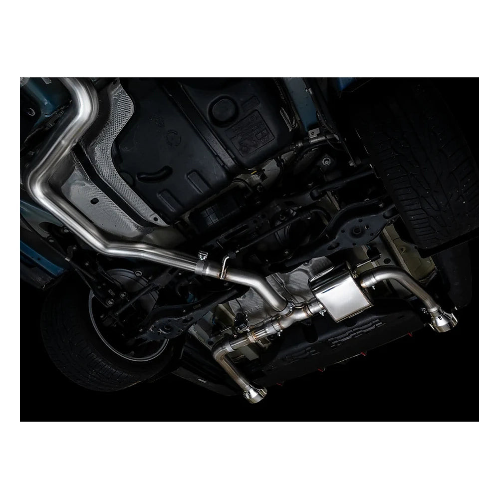 AWE SwitchPath Exhaust for 2022-2026 Hyundai Elantra N - Chrome Tips, mounted 7
