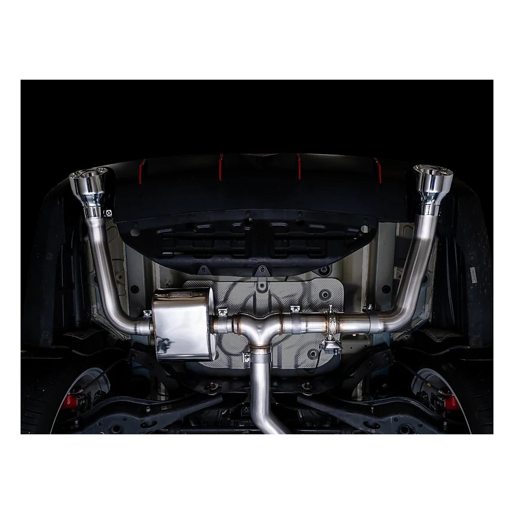 AWE SwitchPath Exhaust for 2022-2026 Hyundai Elantra N - Chrome Tips, mounted 8