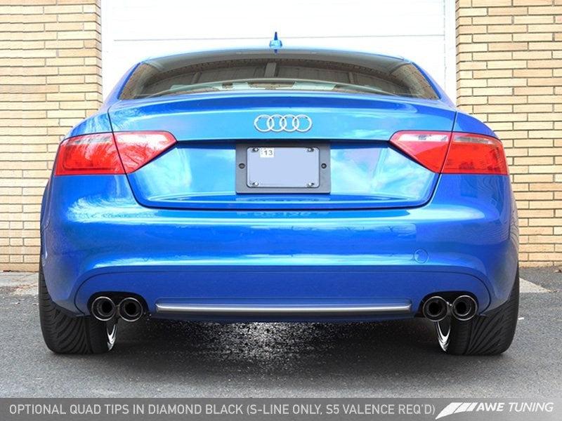 AWE Tuning Audi B8 A5 2.0T Touring Edition Exhaust - Quad Outlet Polished Silver Tips - Black Ops Auto Works