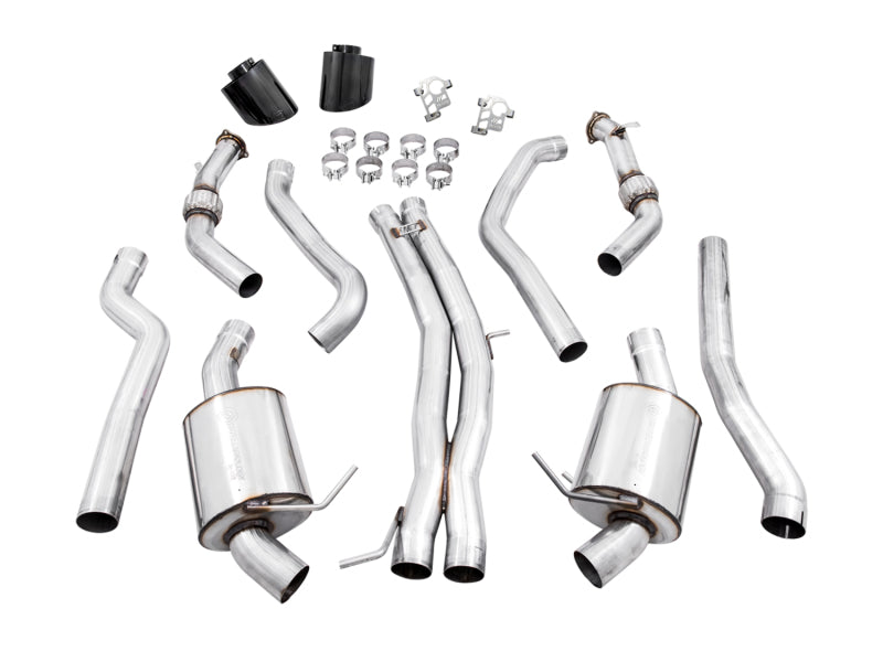 AWE Tuning AWE Tuning Audi B9.5 RS 5 Coupe Non-Resonated Touring Edition Exhaust - RS-Style Diamond Black Tips