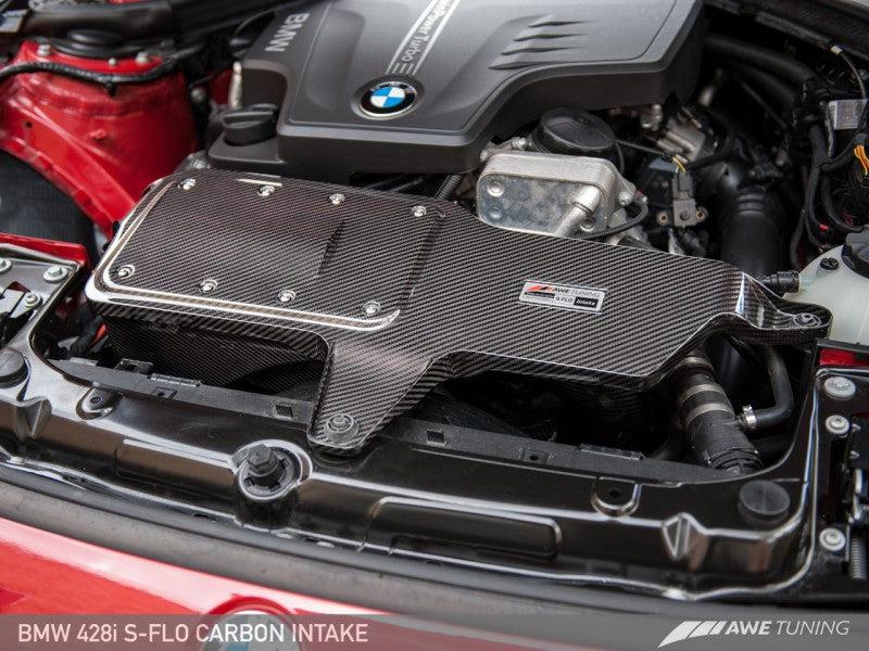 AWE Tuning BMW 228i/320i/328i/428i S-FLO Carbon Intake - AWE Tuning 2660-13034