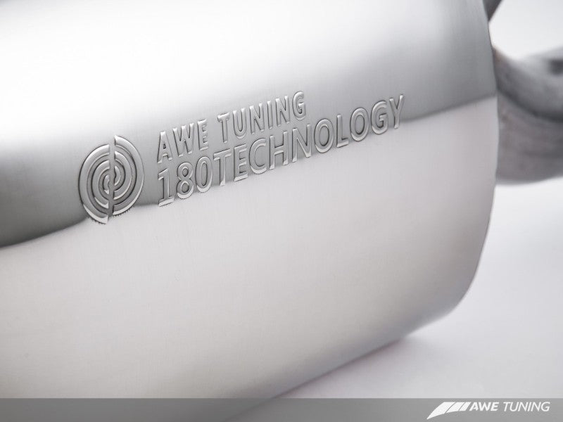 AWE Tuning Audi B8 / B8.5 S4 3.0T Touring Edition Exhaust - Chrome Silver Tips (90mm) - AWE Tuning 3010-42018