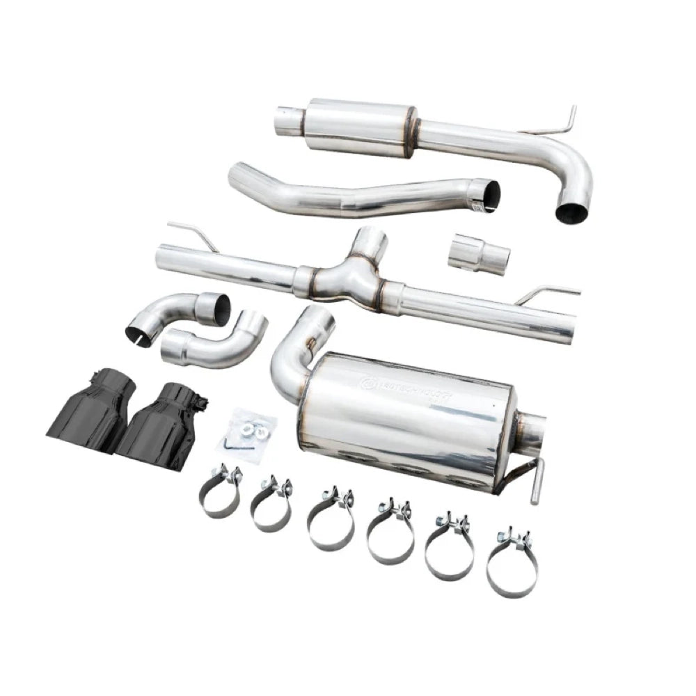 AWE Tuning 2022 VW GTI MK8 Touring Edition Exhaust - Diamond Black Tips - AWE3015-33658 - product view 3