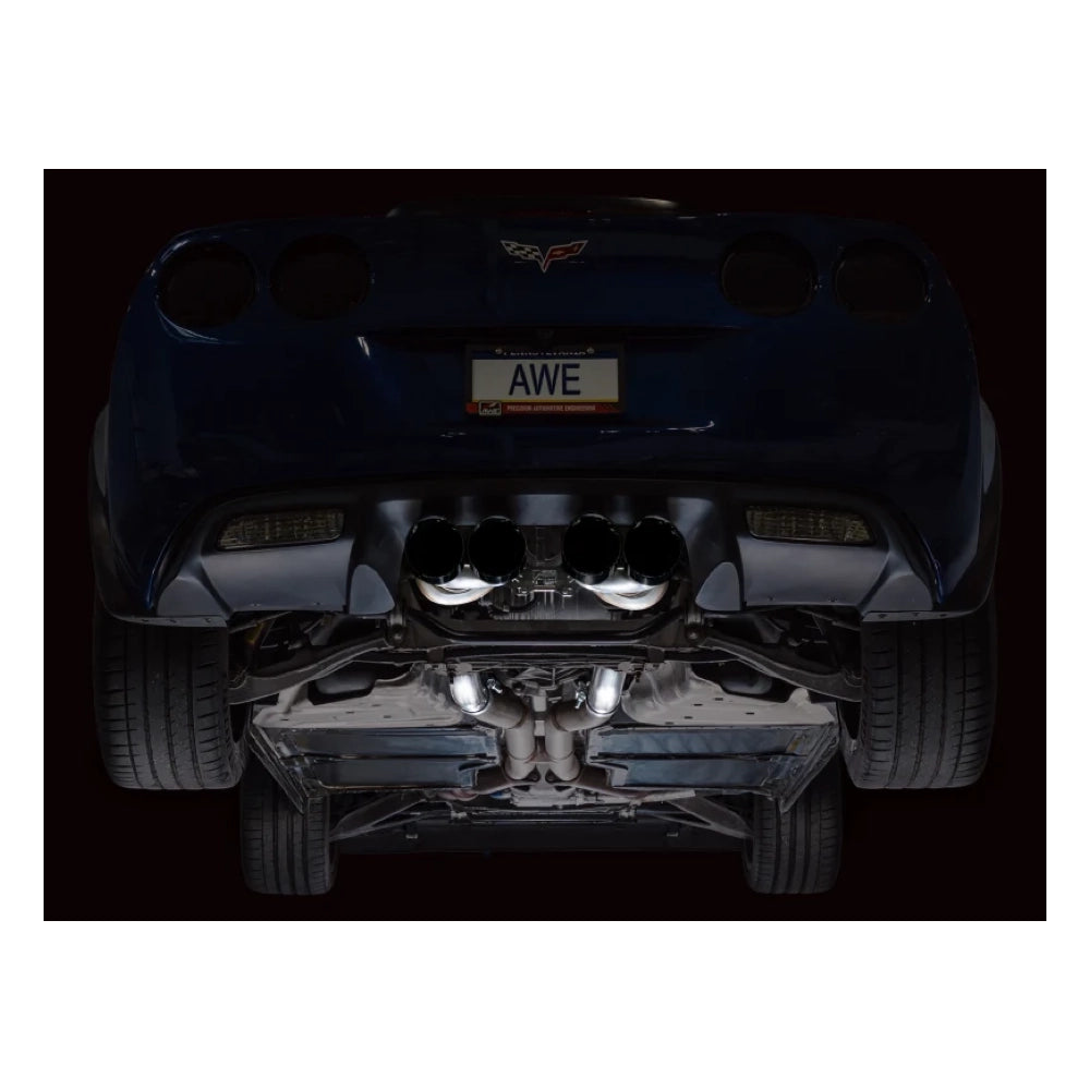AWE Tuning C6 Chevrolet Corvette Z06/ZR1 Touring Edition Axle-Back Exhaust w/ Diamond Black Tips - AWE3015-43606 - product view 4