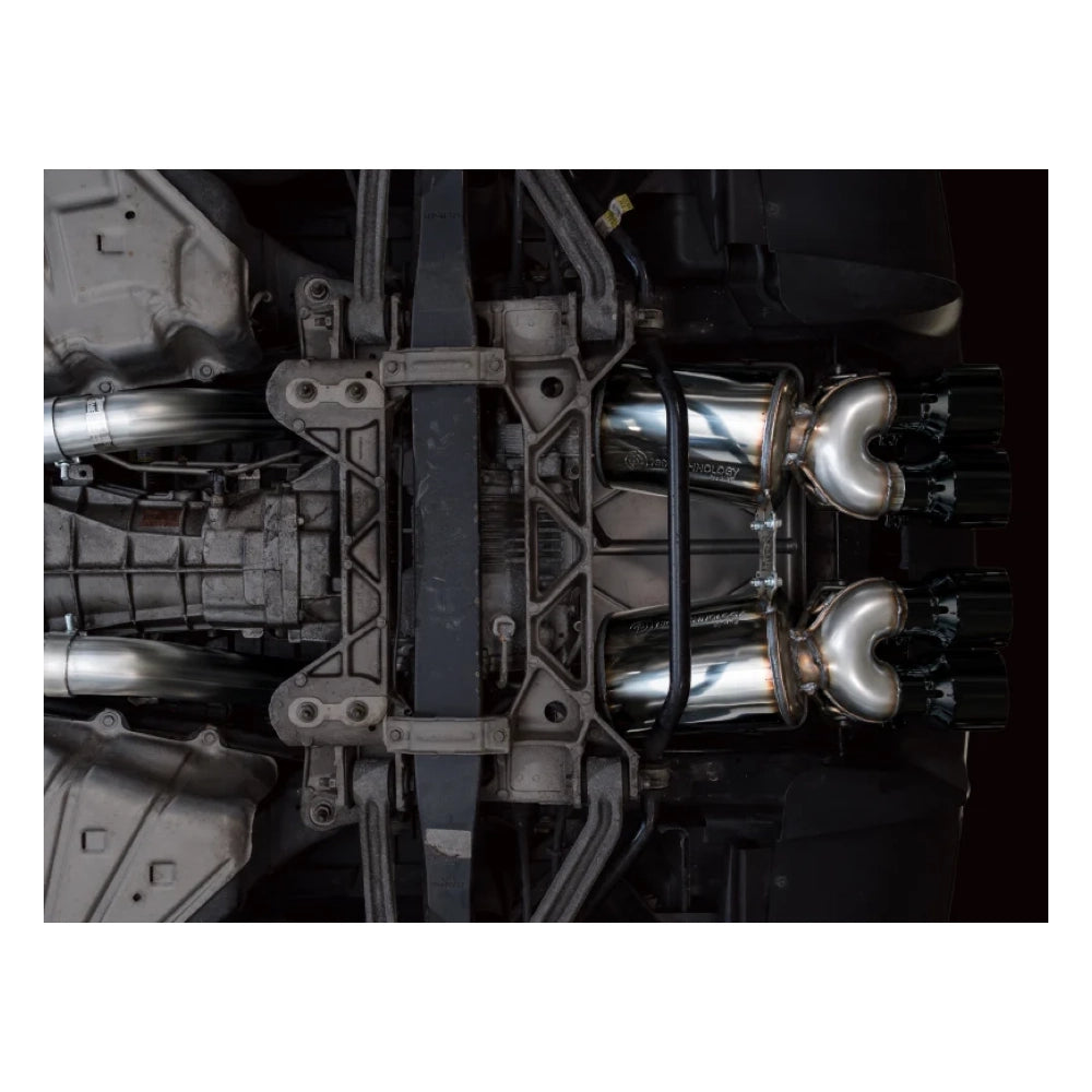 AWE Tuning C6 Chevrolet Corvette Z06/ZR1 Touring Edition Axle-Back Exhaust w/ Diamond Black Tips - AWE3015-43606 - product view 7
