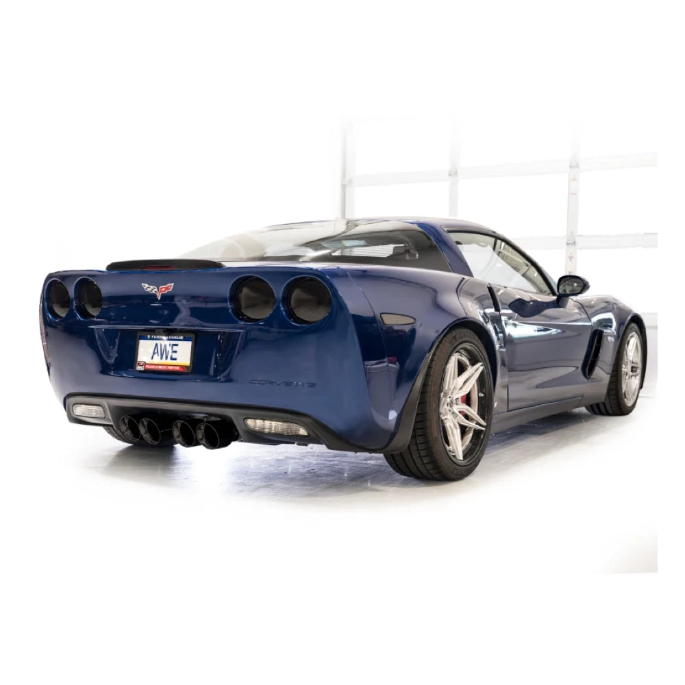 AWE Tuning C6 Chevrolet Corvette Z06/ZR1 Touring Edition Axle-Back Exhaust w/ Diamond Black Tips - AWE3015-43606 - product view 9