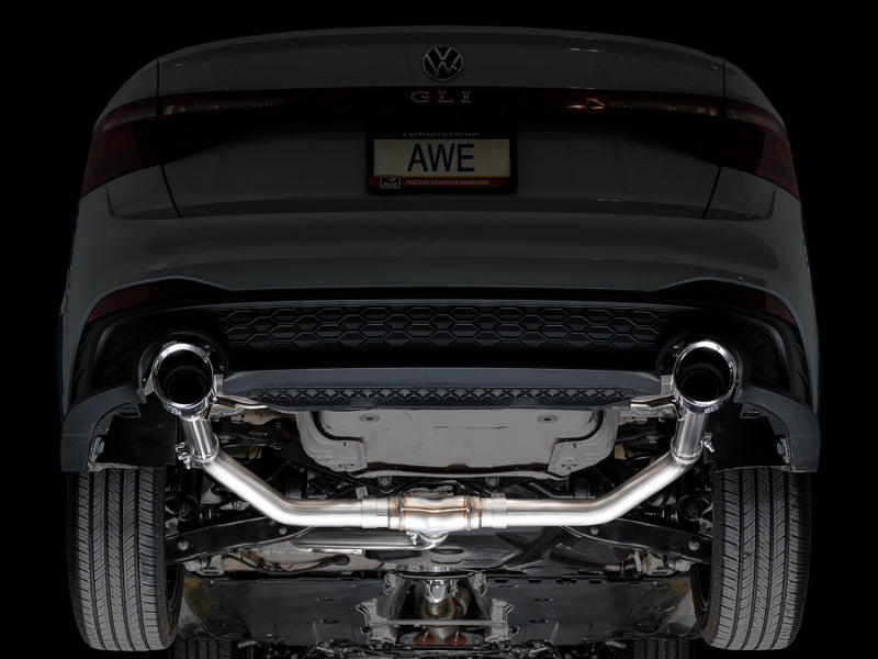 AWE Tuning 3020-32275 Track Edition Cat-Back Exhaust 2022 2023 2024 2025 Volkswagen Jetta GLI 2.0T Ch - AWE Tuning 3020-32275