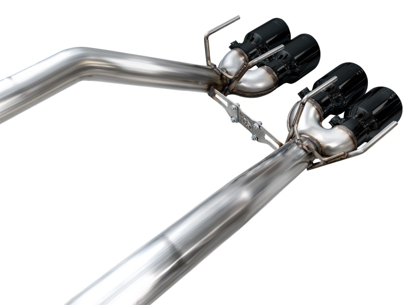 AWE Tuning C6 Chevrolet Corvette Z06/ZR1 Track Edition Axle-Back Exhaust w/ Diamond Black Tips - AWE Tuning 3020-43606