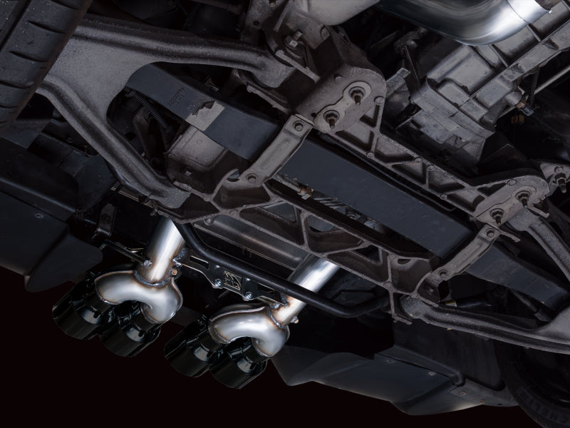 AWE Tuning C6 Chevrolet Corvette Z06/ZR1 Track Edition Axle-Back Exhaust w/ Diamond Black Tips - AWE Tuning 3020-43606