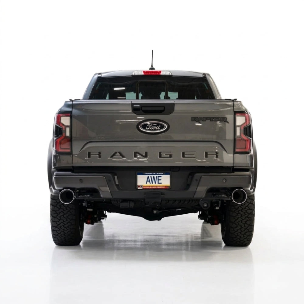 AWE 2024+ Ford Ranger Raptor 3.0L Switchpath Cat-Back Exhaust - Chrome Silver Tips - AWE3025-32306 - product view 3