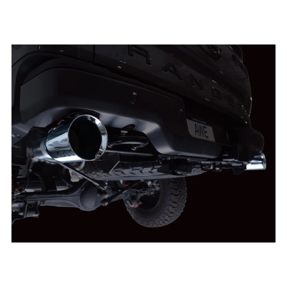 AWE 2024+ Ford Ranger Raptor 3.0L Switchpath Cat-Back Exhaust - Chrome Silver Tips - AWE3025-32306 - product view 8