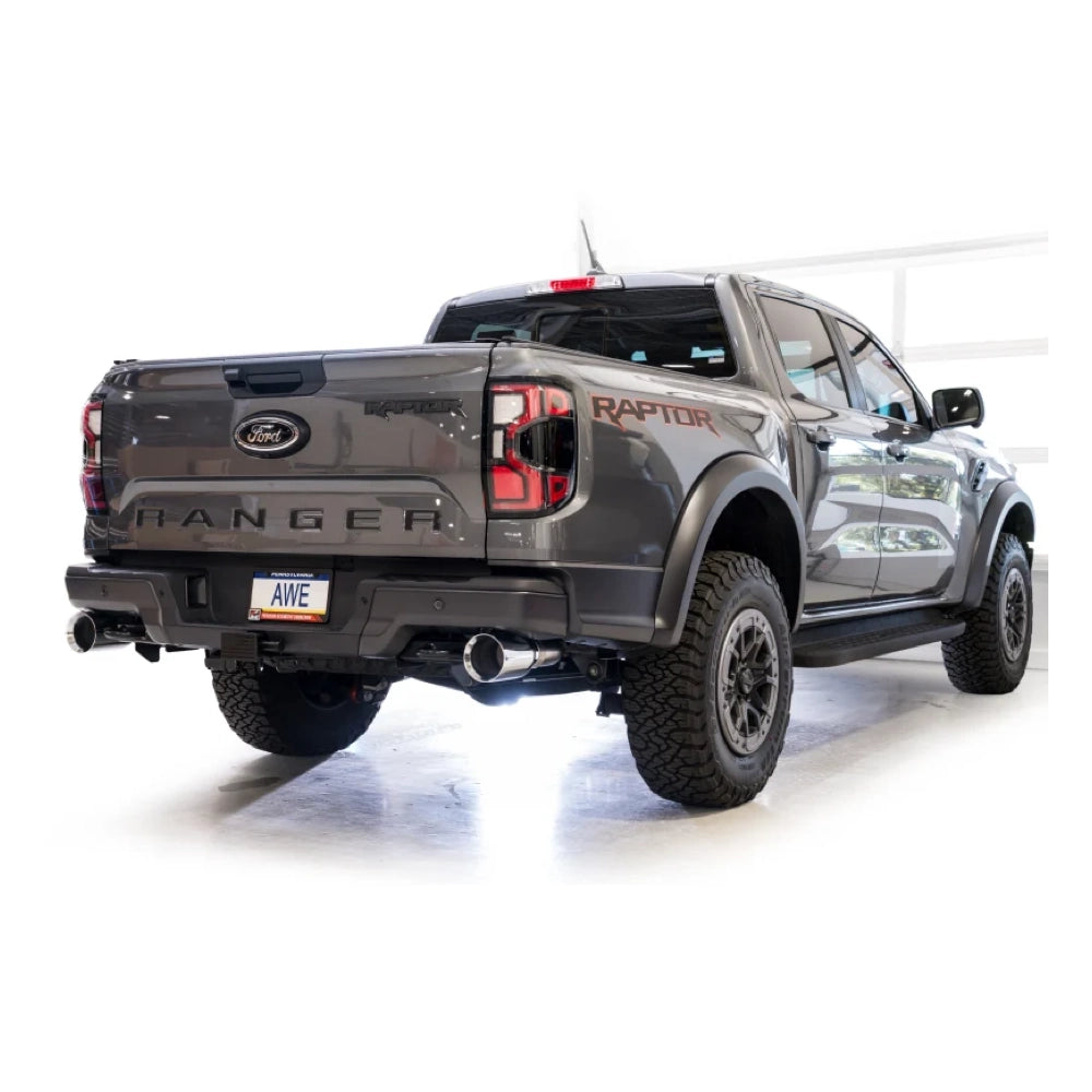 AWE 2024+ Ford Ranger Raptor 3.0L Switchpath Cat-Back Exhaust - Chrome Silver Tips - AWE3025-32306 - product view 19