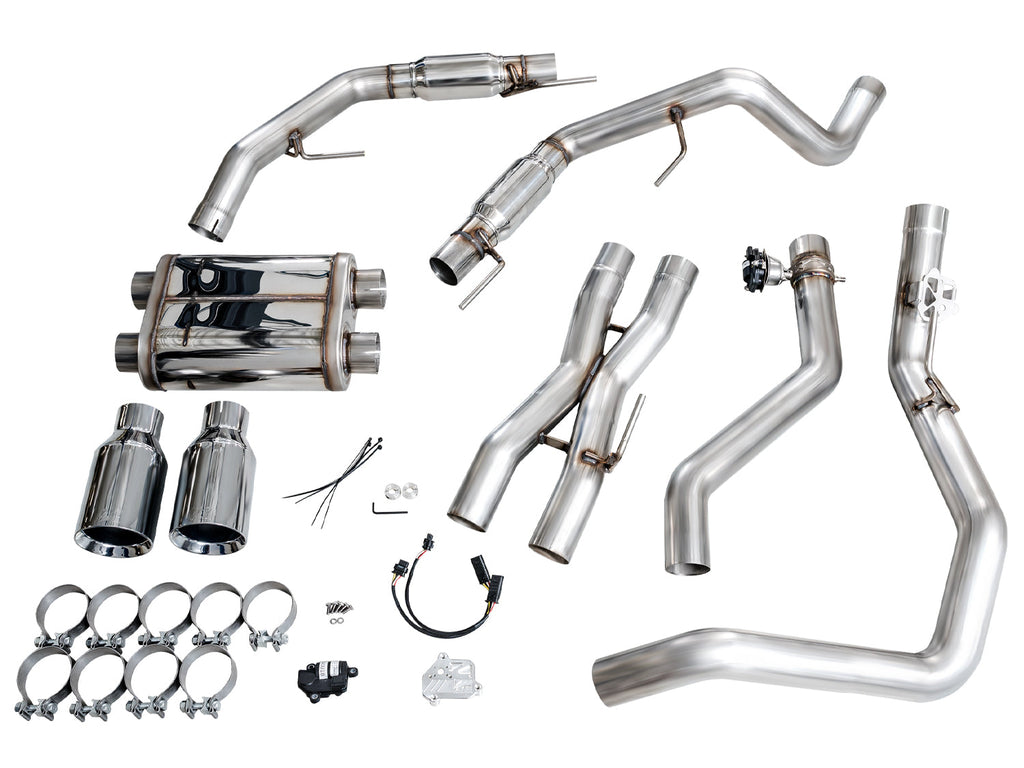 AWE Gen 3 Raptor SwitchPath Exhaust  - Chrome Silver Tips - AWE Tuning 3025-32356