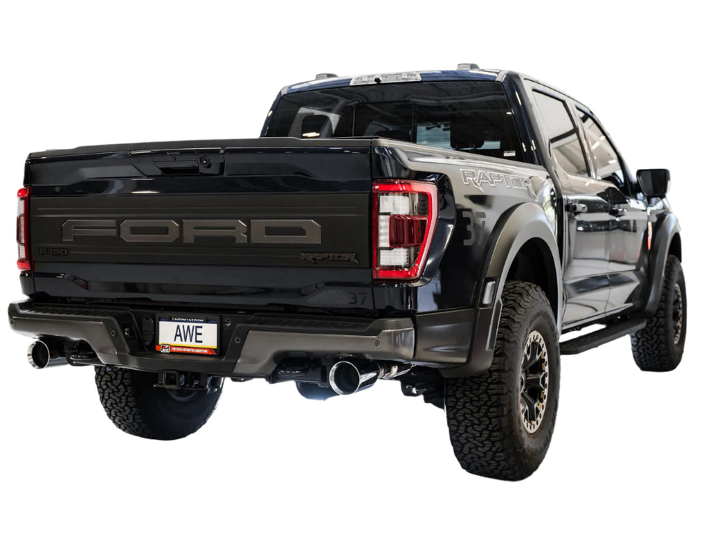 AWE Gen 3 Raptor SwitchPath Exhaust  - Chrome Silver Tips - AWE Tuning 3025-32356