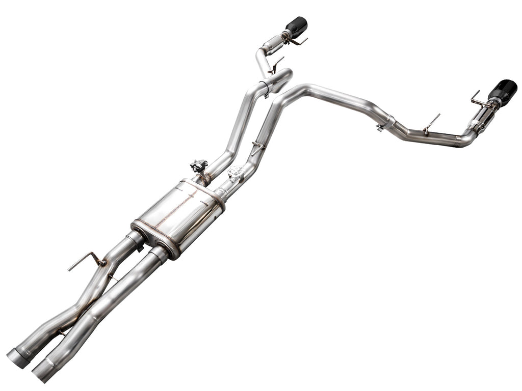 AWE Gen 3 Ford Raptor SwitchPath Exhaust  - Diamond Black Tips - AWE Tuning 3025-33356