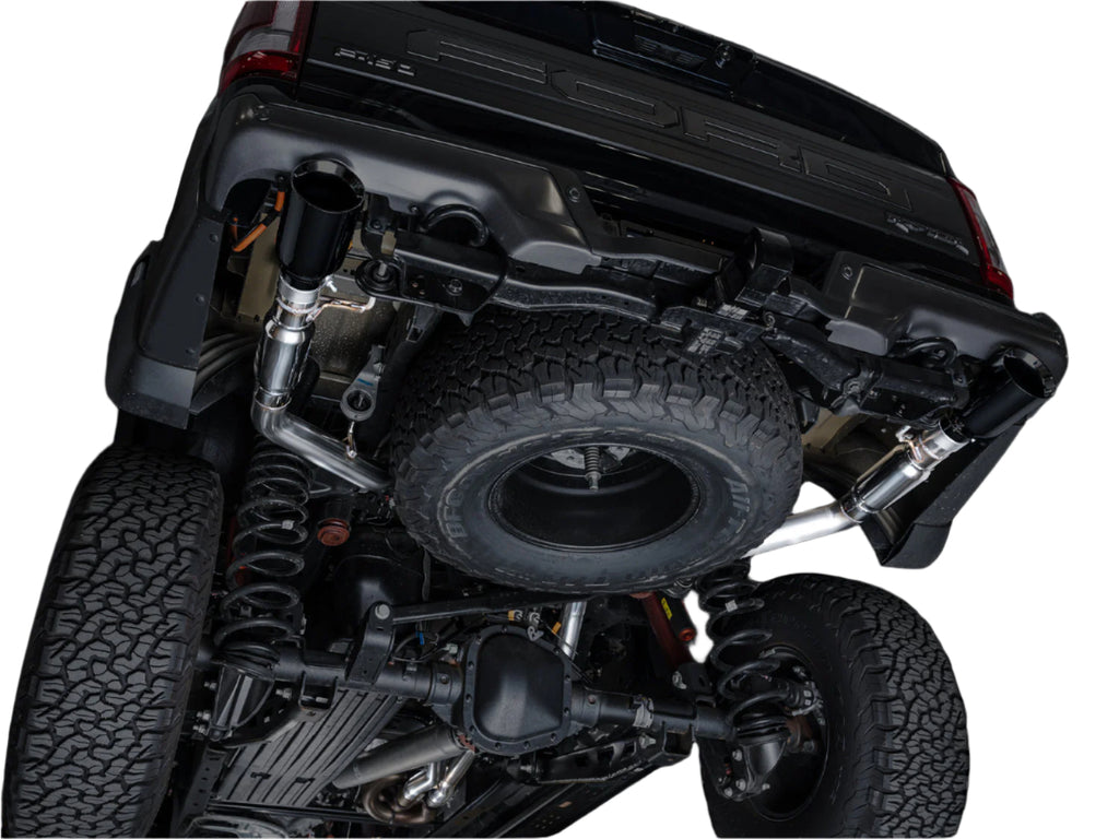 AWE Gen 3 Ford Raptor SwitchPath Exhaust  - Diamond Black Tips - AWE Tuning 3025-33356