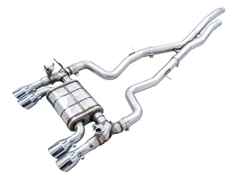 AWE Tuning BMW F8X M3/M4 SwitchPath Catback Exhaust - Chrome Silver Tips - AWE Tuning 3025-42070
