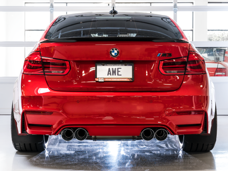 AWE Tuning BMW F8X M3/M4 SwitchPath Catback Exhaust - Chrome Silver Tips - AWE Tuning 3025-42070