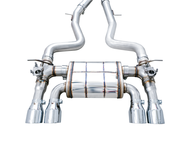 AWE Tuning BMW F8X M3/M4 SwitchPath Catback Exhaust - Chrome Silver Tips - AWE Tuning 3025-42070