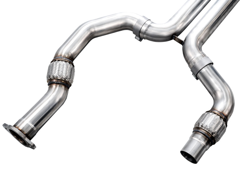AWE Tuning 2021+ Cadillac CT4-V Blackwing SwitchPath Exhaust - Diamond Black Tips - AWE Tuning 3025-43436
