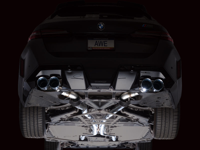 AWE Tuning AWE Tuning BMW G90/G99 M5 Track Edition Cat-Back Exhaust - Chrome Silver Tips