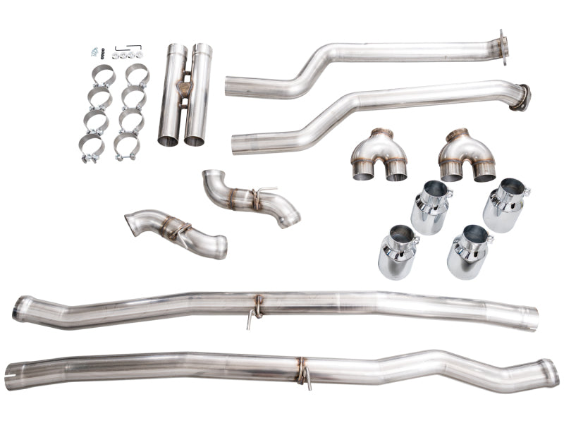 AWE Tuning AWE Tuning BMW G90/G99 M5 Track Edition Cat-Back Exhaust - Chrome Silver Tips