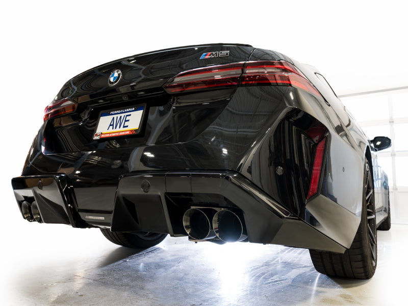 AWE Tuning AWE Tuning BMW G90/G99 M5 Track Edition Cat-Back Exhaust - Diamond Black Tips